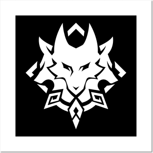 Genshin Impact Wriothesley Emblem - White Posters and Art